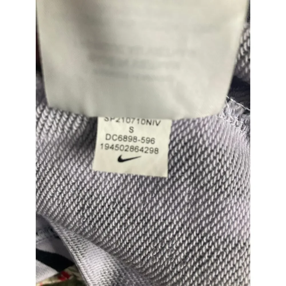 Nike Zebra Print Sweatshirt Womens Small Center Swoosh Black White Oversized